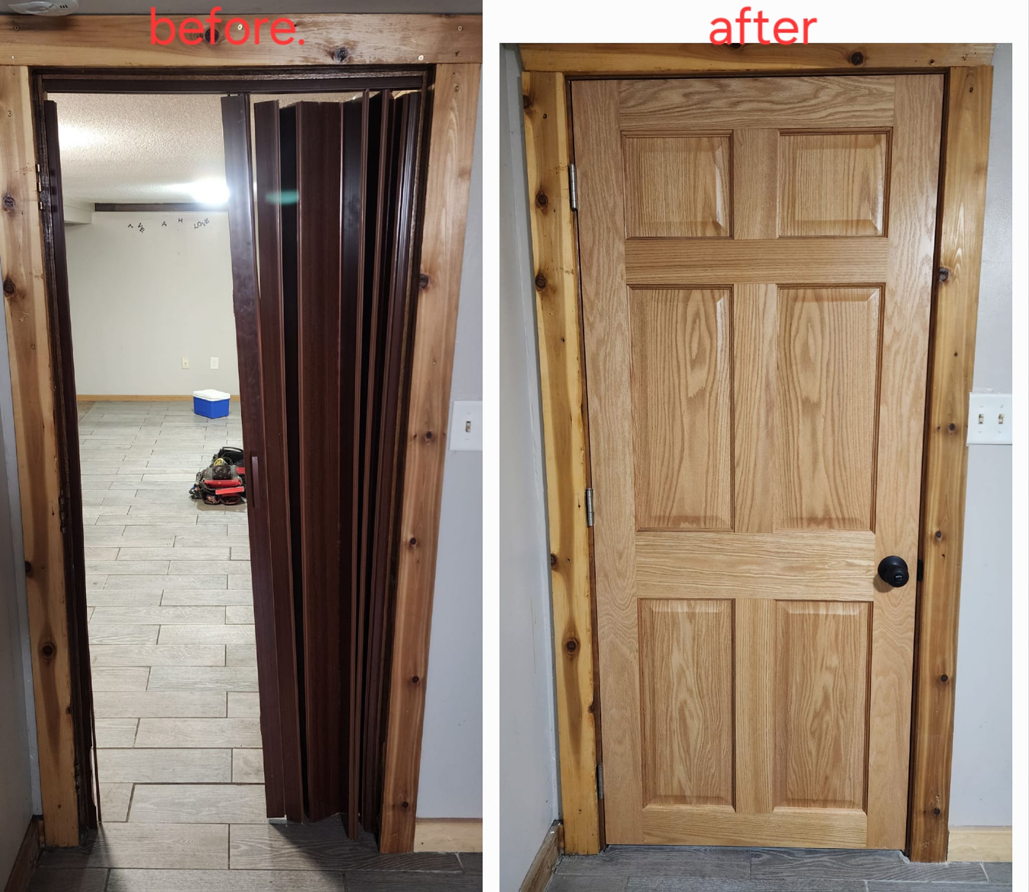Door installation 1